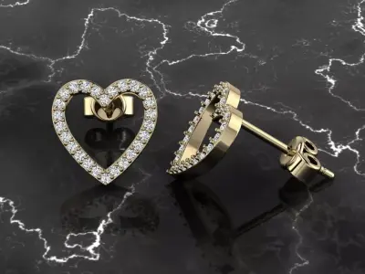 Jewelry Earring 3D print model