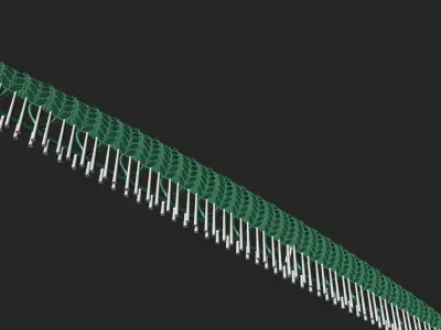 Necklace bracelet earrings wheat model fusion 3D print model