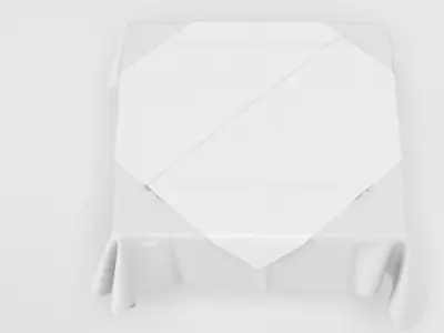 Tablecloth table with cloth 3D model