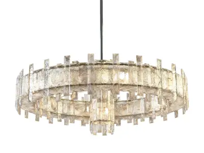 Modern Crystal Ring Chandelier Free 3D model