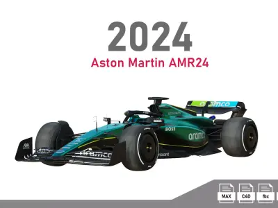 F1 Aston Martin AMR24 2024 3D model