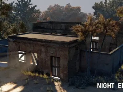 Village House 3D Model Low-poly 3D model