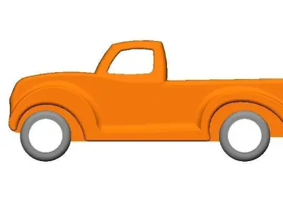Truck toy S2 3D print model