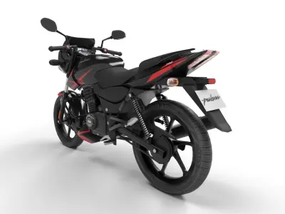 Bajaj Pulsar 150 Low-poly 3D model