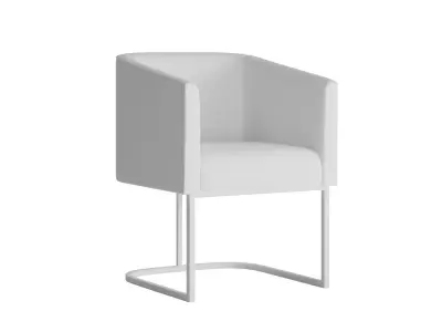 Sauve Upholstered Dining Chair 3D model