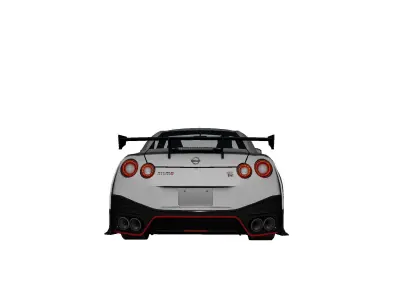 NISSAN GTR NISMO Low-poly 3D model