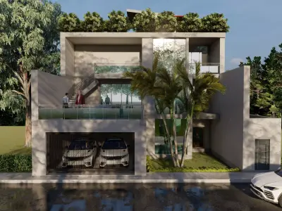 3d model of Modern house  3D model