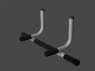 Horizontal bar Free low-poly 3D model