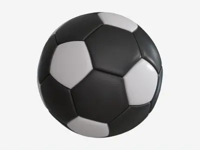 Soccer Ball 02 Inverted 3D model