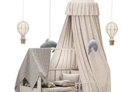Baby bed 6 3D model