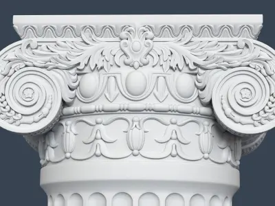 Ionic Column 005 3D model