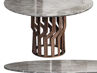 INTRECCIO table by Potocco 3D model