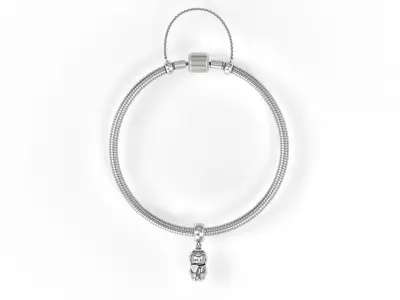 Geisha Charm with Gems 3D print model