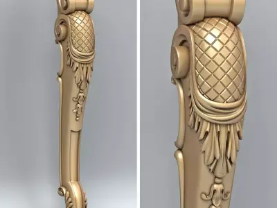 Furniture leg 011 3D model
