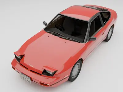 Nissan 180SX  3D model