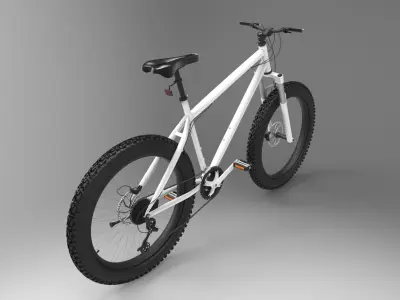 Mountain Bike Low-poly 3D model
