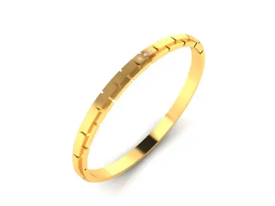 Band 3dm Render Details gold ring with diamonds 3D print model