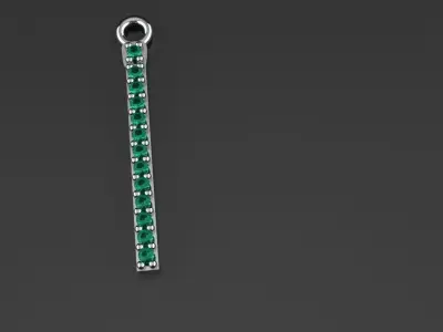 Diamond i Pendant Gold Silver Platinum Luxury Jewelry 3D print model