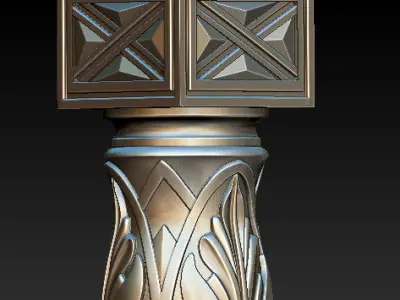 Columns ornate column Free 3D model