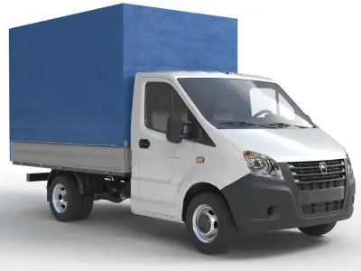 Gazelle Next lorry lowpoly Low-poly 3D model