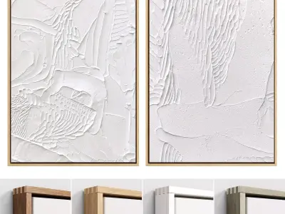 Plaster Two Frame 27 Low-poly 3D model