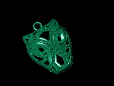 tiger head set 3D print model