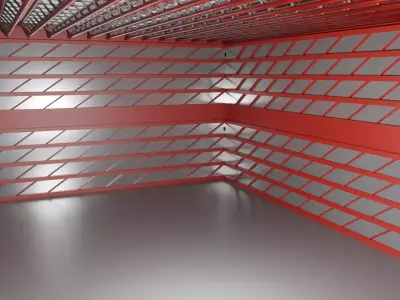  Hangar Interior Low-poly 3D model purchase