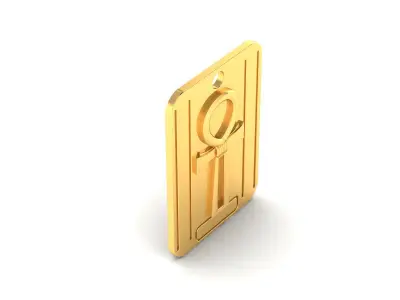 Women Pendant 3DM STL OBJ FBX Render Details 3D print model 9