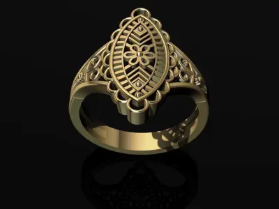 ANILLO ESTILO FILIGRANA  3D print model