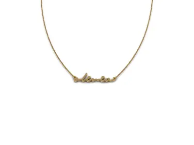 Custom Diamond Name Pendant OLIVIA 3D print model