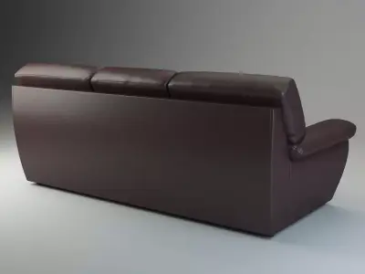 Highly Detailed Realistic Leather Sofa Senator 3D model