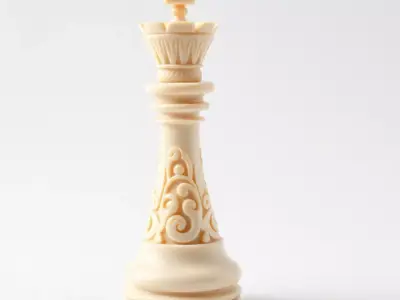Ivory Chess King model pack Low-poly 3D model