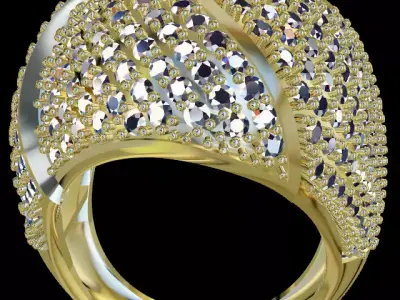 women ring 127 3D print model