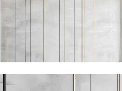 Decorative wall panel set 36 3D model