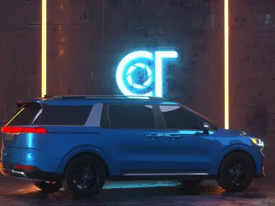 KIA carnival 2022 3d model 3D model