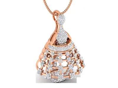 Women pendant 3D print model 3