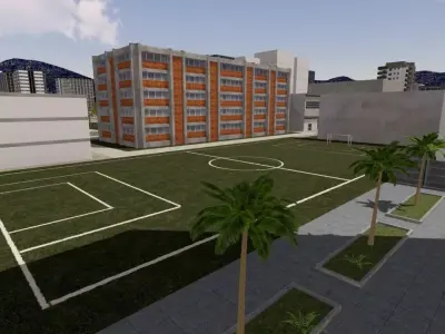 LifeCity Medium Version Low-poly 3D model