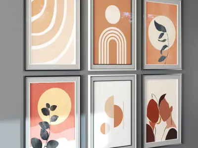 Art Frame 0132 Low-poly 3D model