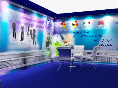 Booth Exhibition Stand a467d 3D model