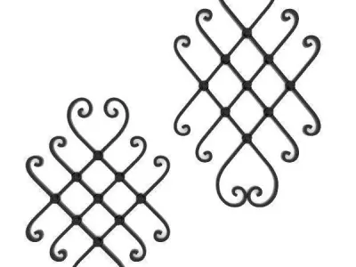 Big wrought iron collection 3D model