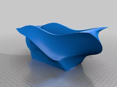 Bowl chair on table Free 3D print model