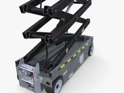 Electric Scissor Lift v3 3D model