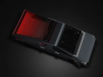 TESLA CAYBETRUCK Low-poly 3D model