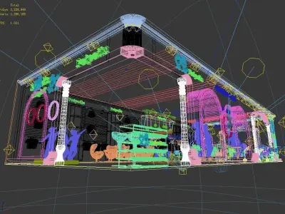 Exhibition - Area - 19X8-3DMAX2009-06 3D model