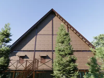 Traditional longhouse of the Iban Dayak community of Sungai Utik 3D model