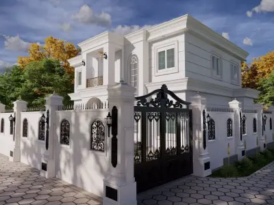 2 Floor Luxury House Design Full Interior 3D model