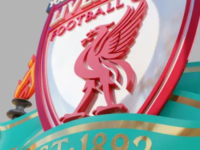 Liverpool FC crest 3D model