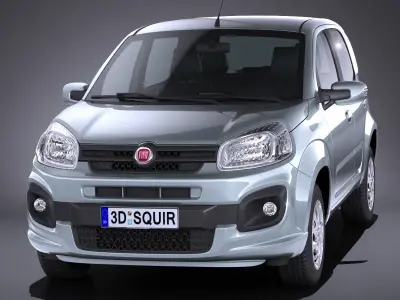 Fiat Uno 2017 3D model