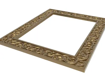 Carved Picture Frame 3D model