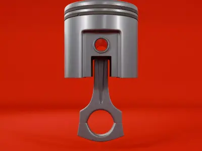 Piston Low-poly 3D model